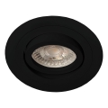Brosline - Ugradna stropna svjetiljka 1xGU10/10W/230V crna
