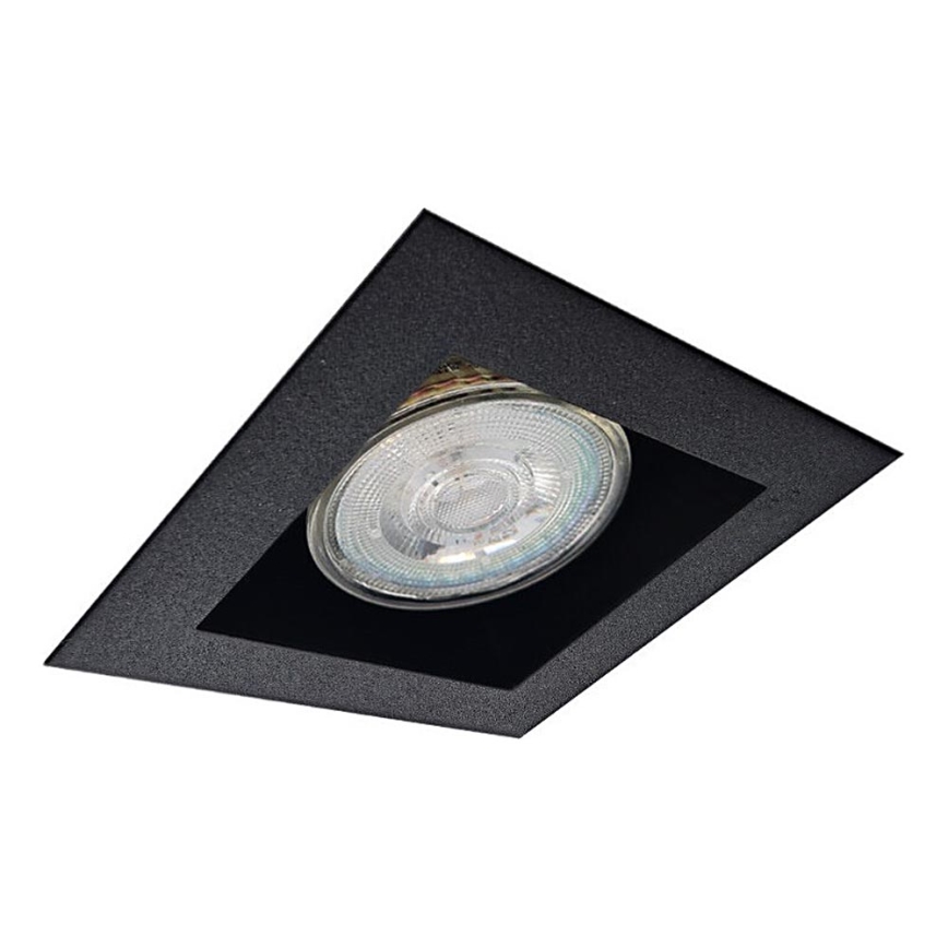 Brosline - Ugradna stropna svjetiljka 1xGU10/10W/230V crna