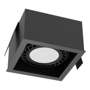 Brosline - Ugradna stropna svjetiljka 1xGU10/18W/230V crna