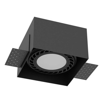 Brosline - Ugradno stropno svjetlo 1xGU10/18W/230V crno