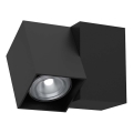 Brosline - Zidna reflektorska svjetiljka 1xGU10/10W/230V crna