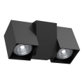 Brosline - Zidna reflektorska svjetiljka 1xGU10/10W/230V crna