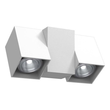 Brosline - Zidna reflektorska svjetiljka 2xGU10/10W/230V bijela