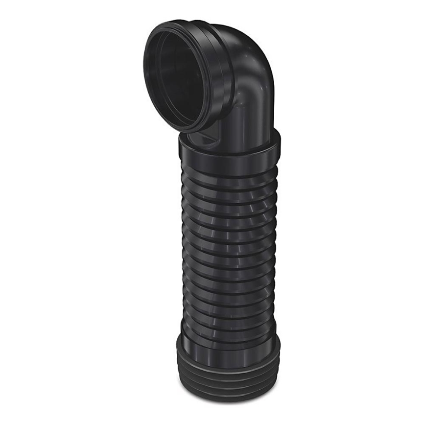 Bruckner - Fleksibilni priključak za viseću WC školjku 90° 20,5-37 cm crna