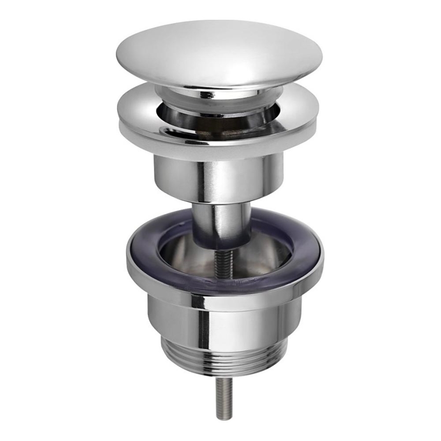 Bruckner - Gornji dio sifona za umivaonik bez preljeva CLICK-CLACK pr. 6,4 cm sjajni krom