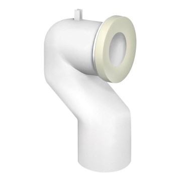 Bruckner - Priključno koljeno 90° za WC školjku Offset 11 cm bijela