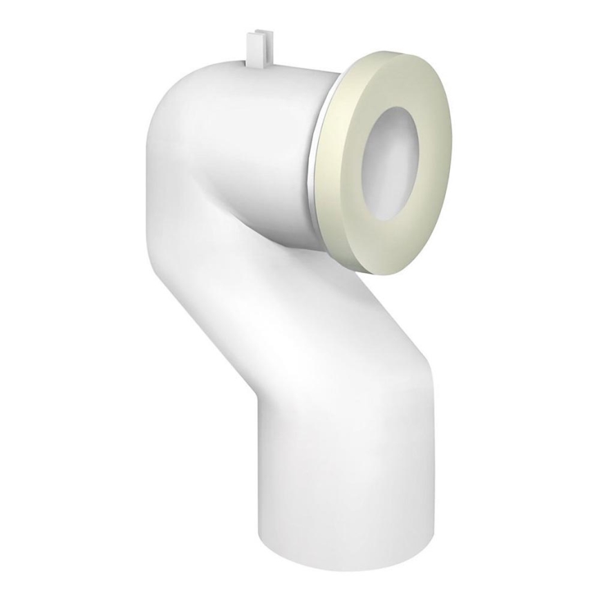Bruckner - Priključno koljeno 90° za WC školjku Offset 11 cm bijela