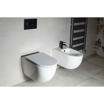 Bruckner - Viseća WC školjka Vortex Rimless FULDA keramika/bijela