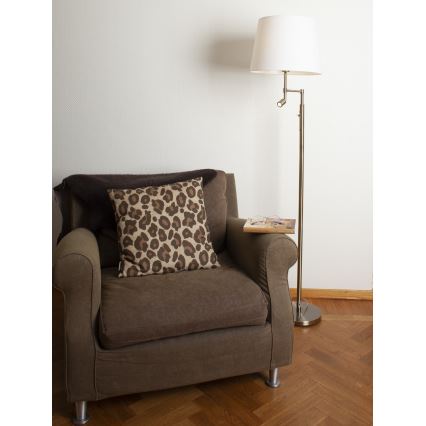 ByRydens - LED Podna lampa ORLANDO 1xE27/5W/230V + LED/3W bijela/bronca pr. 36 cm