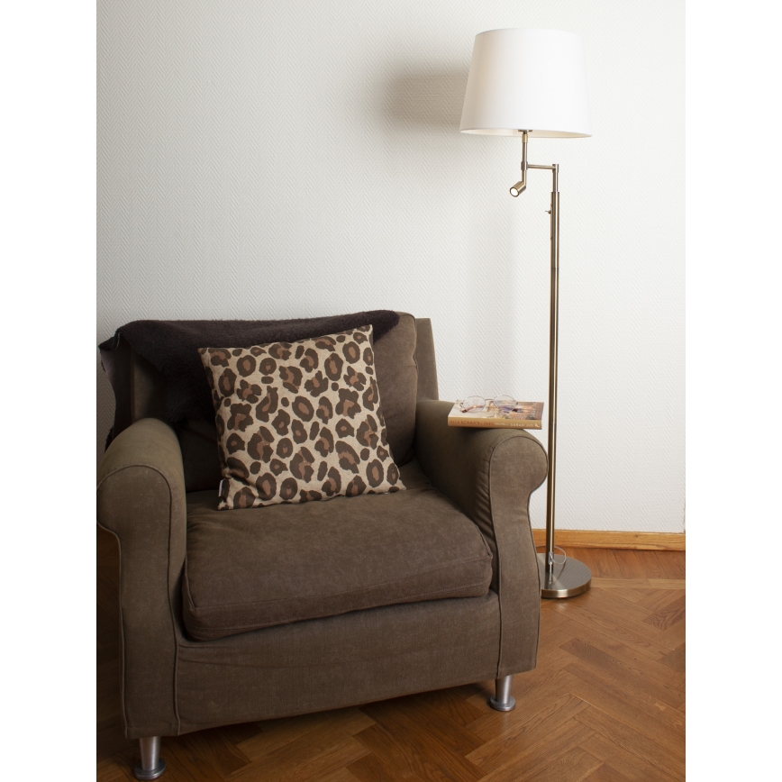 ByRydens - LED Podna lampa ORLANDO 1xE27/5W/230V + LED/3W bijela/bronca pr. 36 cm