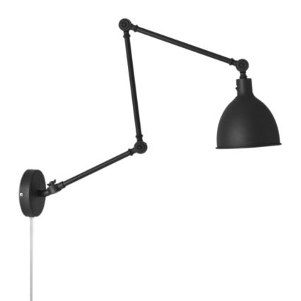 ByRydens - Zidna lampa s prigušivanjem BAZAR 1xE27/5W/230V crna