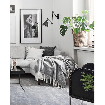 ByRydens - Zidna svjetiljka BAZAR 1xE27/5W/230V crna