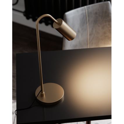 ByRydens - Stolna lampa CURVE 1xGU10/7W/230V zlatna