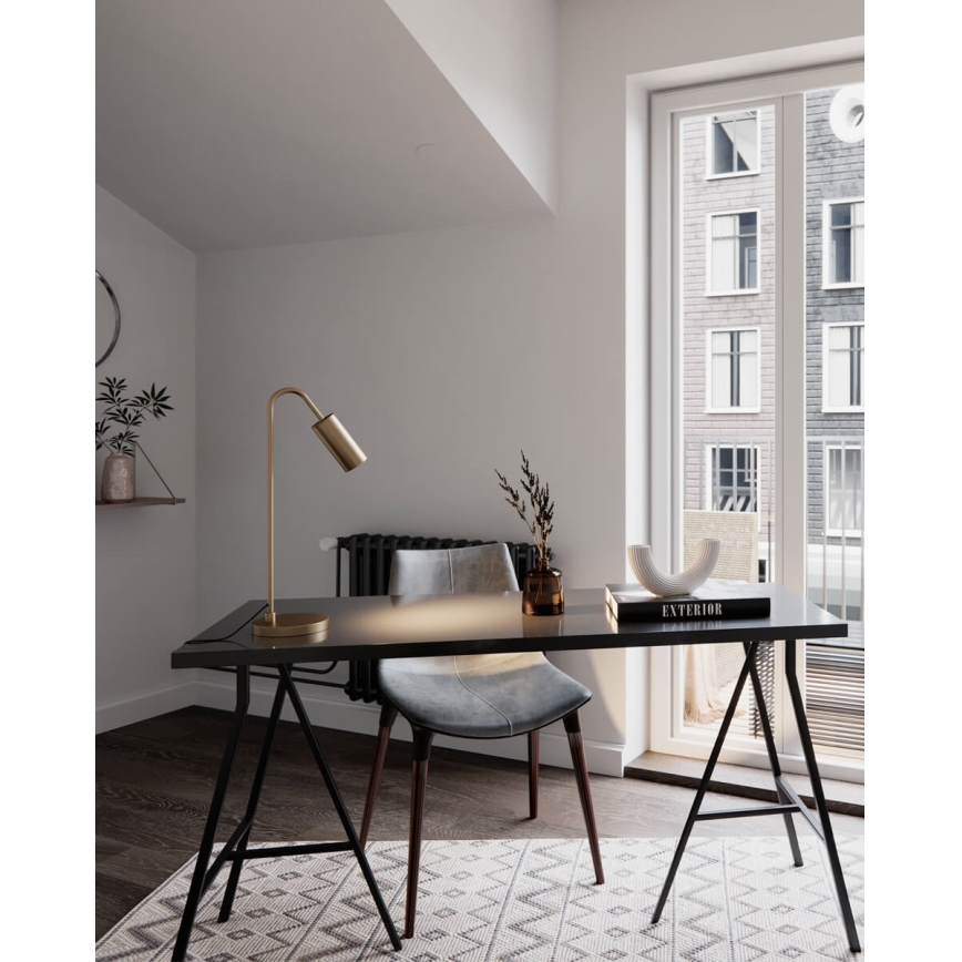 ByRydens - Stolna lampa CURVE 1xGU10/7W/230V zlatna