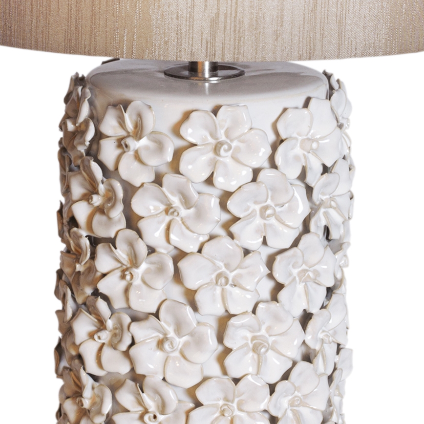 ByRydens - Stolna lampa FIORE 1xE27/5W/230V krem
