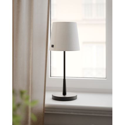 ByRydens - Stolna lampa LUMI 1xE27/8W/230V bijela/crna 48,5 cm