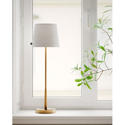 ByRydens - Stolna lampa LUMI 1xE27/8W/230V bijela/zlatna 68,5 cm