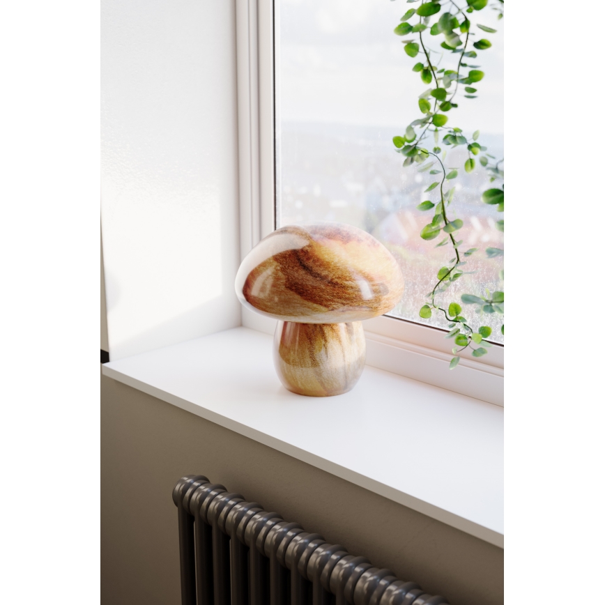 ByRydens - Stolna lampa MIRA MUSHROOM 1xE27/8W/230V smeđa