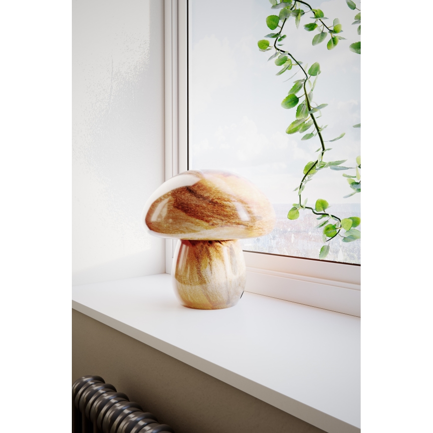 ByRydens - Stolna lampa MIRA MUSHROOM 1xE27/8W/230V smeđa