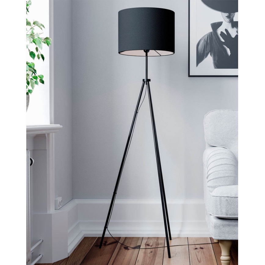ByRydens - Podna svjetiljka RINA 1xE27/5W/230V crna