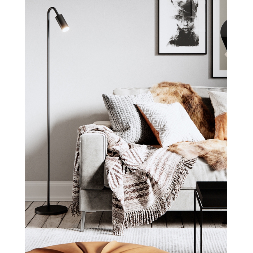 ByRydens - Stojeća svjetiljka CURVE 1xGU10/7W/230V crna
