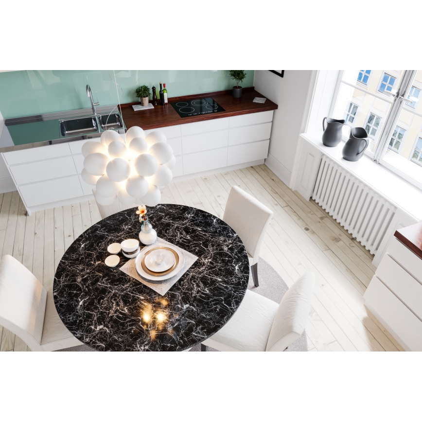 ByRydens - Luster na sajli GROSS 8xG9/4W/230V bijela pr. 50 cm