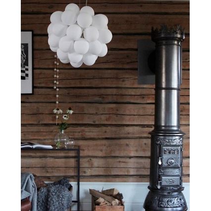 ByRydens - Luster na sajli GROSS 8xG9/4W/230V bijela pr. 50 cm