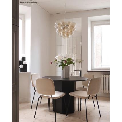 ByRydens - Luster na sajli GROSS 8xG9/4W/230V dimna/smeđa pr. 50 cm