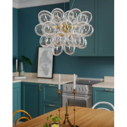 ByRydens - Luster na sajli GROSS 8xG9/5W/230V proziran