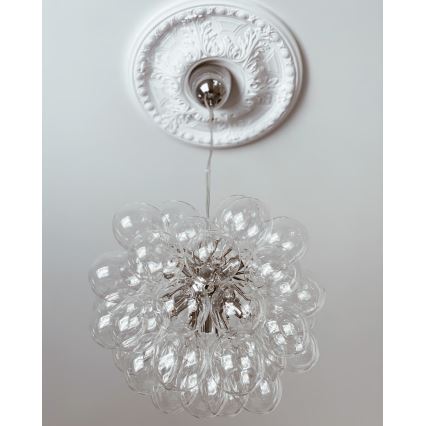 ByRydens - Luster na sajli GROSS 8xG9/4W/230V prozirna pr. 50 cm