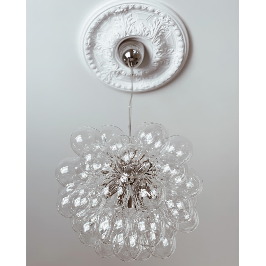 ByRydens - Luster na sajli GROSS 8xG9/4W/230V prozirna pr. 50 cm