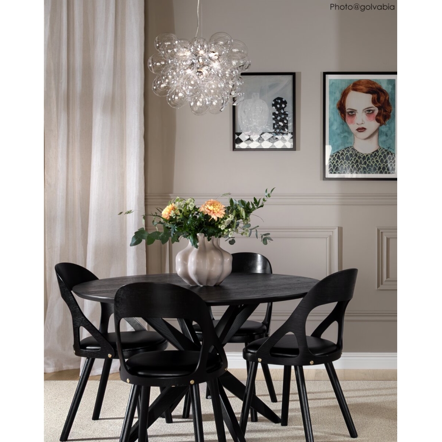 ByRydens - Luster na sajli GROSS 8xG9/4W/230V prozirna pr. 50 cm