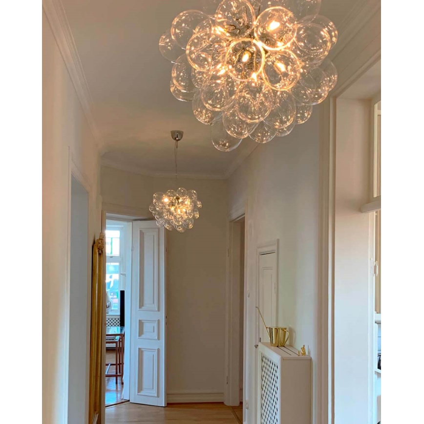 ByRydens - Luster na sajli GROSS 8xG9/4W/230V prozirna pr. 50 cm