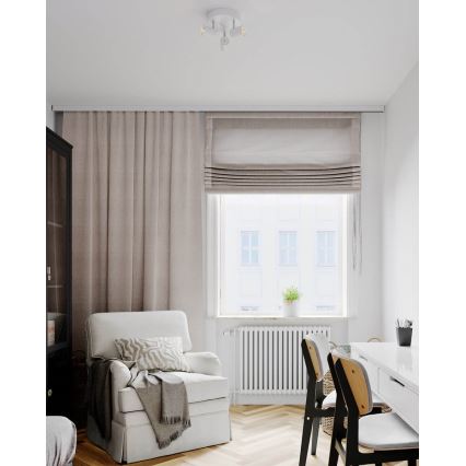 ByRydens - Reflektorska svjetiljka CORRECT 3xGU10/7W/230V bijela pr. 20 cm