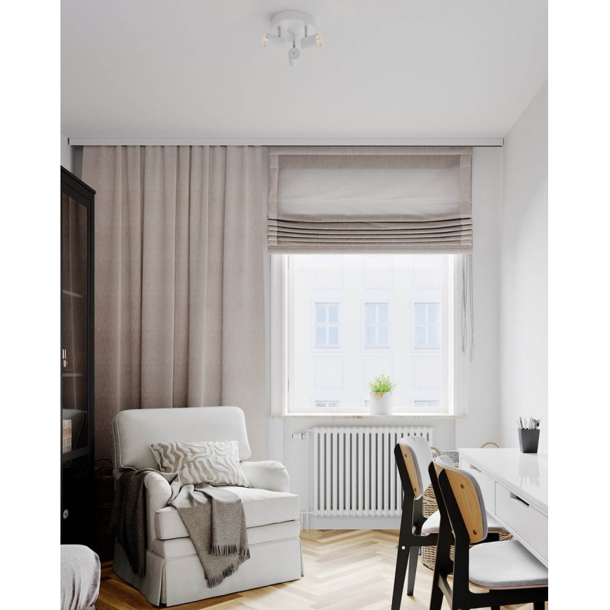 ByRydens - Reflektorska svjetiljka CORRECT 3xGU10/7W/230V bijela pr. 20 cm