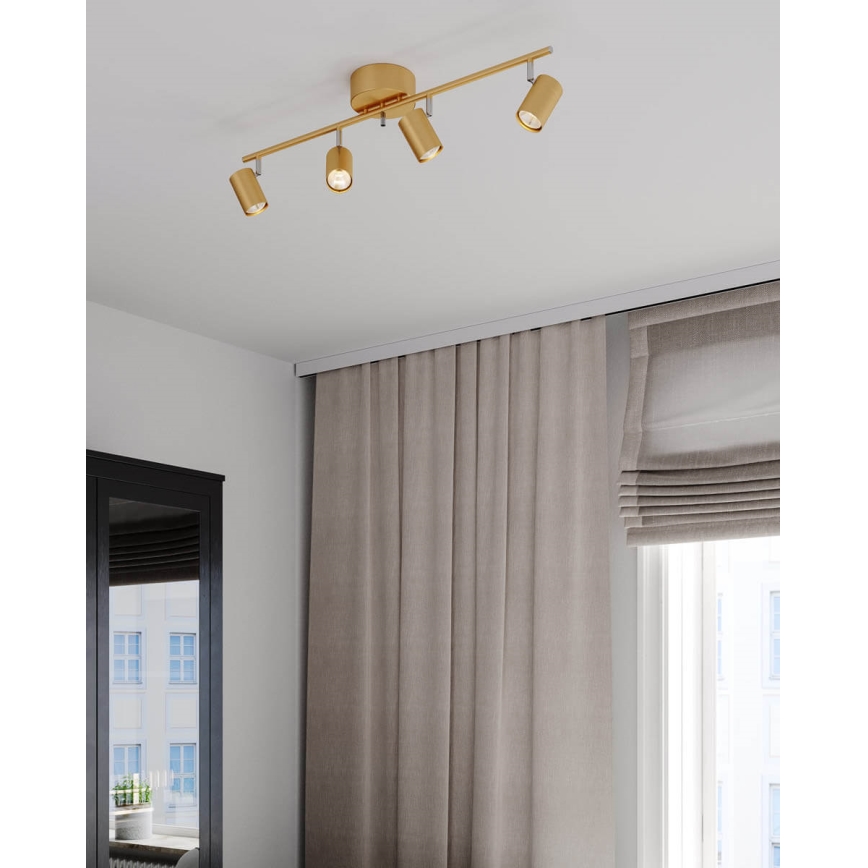 ByRydens - Reflektorska svjetiljka CORRECT 4xGU10/7W/230V zlatna