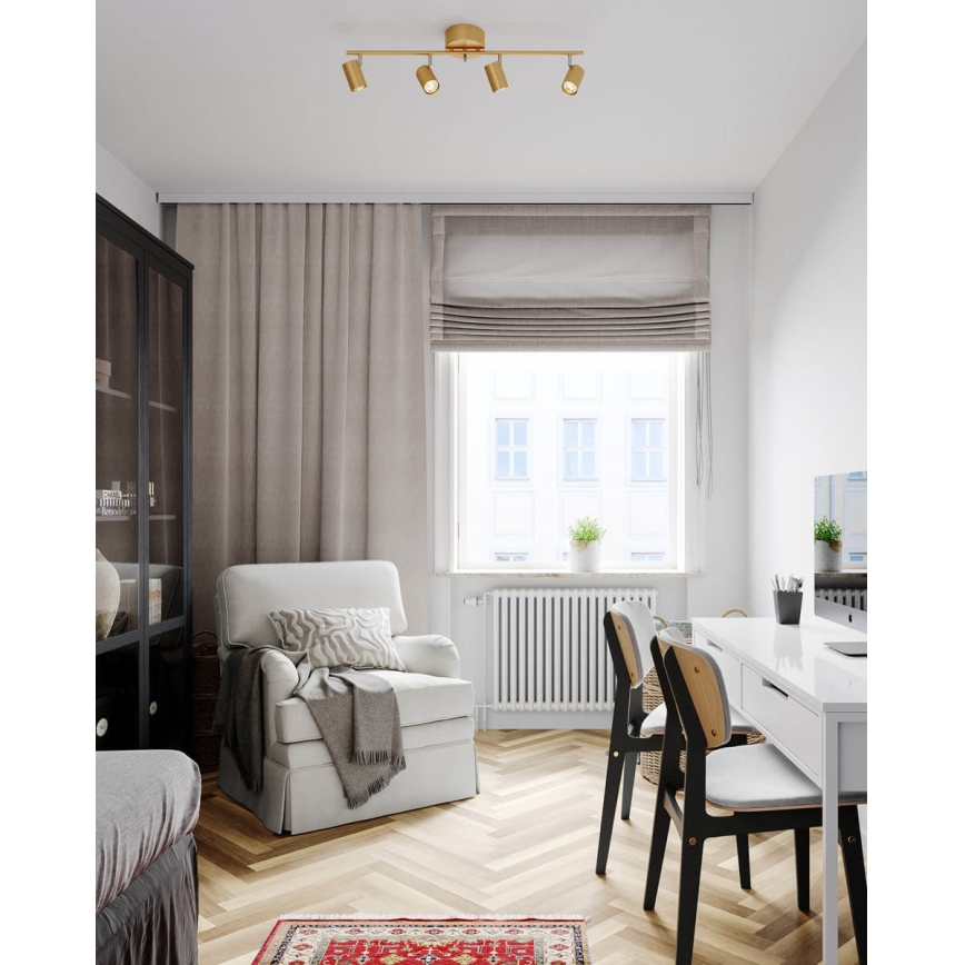 ByRydens - Reflektorska svjetiljka CORRECT 4xGU10/7W/230V zlatna