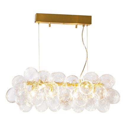 ByRydens - Viseći luster na sajli GROSS BAR 8xG9/8W/230V proziran