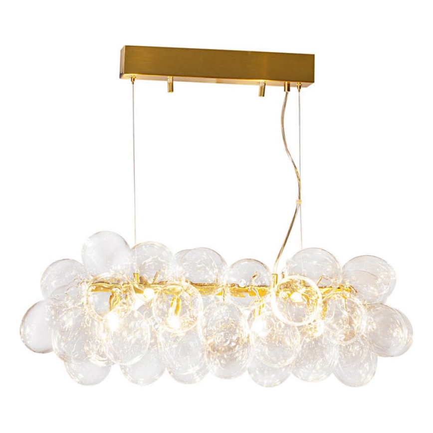 ByRydens - Viseći luster na sajli GROSS BAR 8xG9/8W/230V proziran