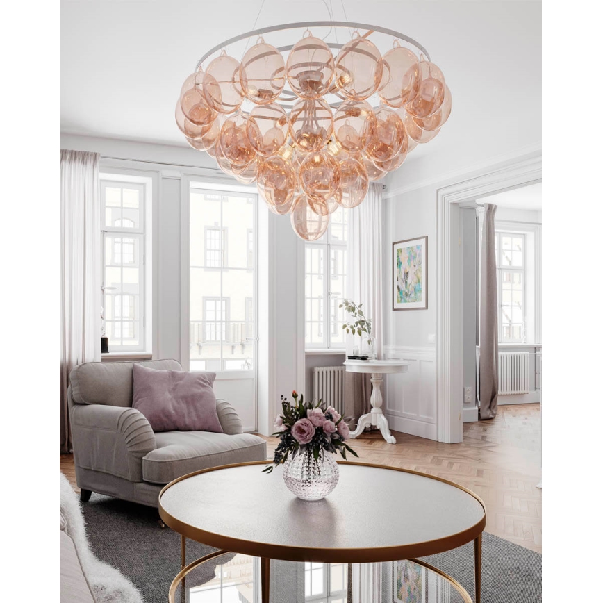 ByRydens - Luster na sajli GROSS GIANT 8xE27/8W/230V