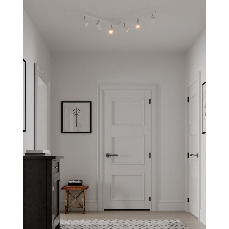 ByRydens - Reflektorska svjetiljka CORRECT 6xGU10/7W/230V bijela