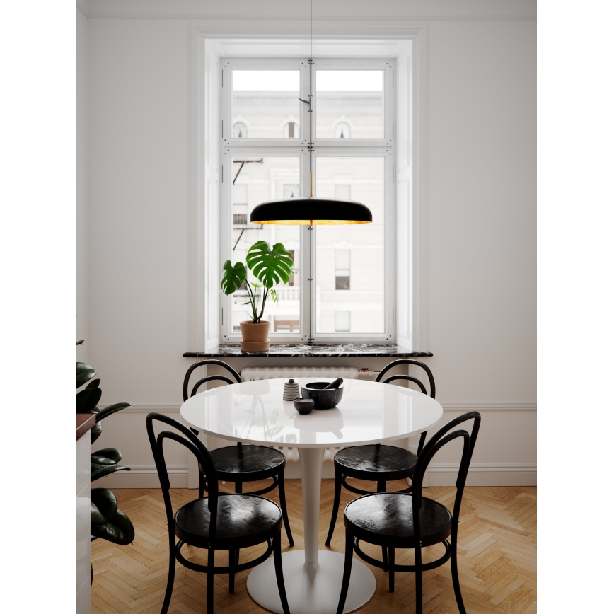ByRydens - Luster na sajli SHELBY 3xG9/5W/230V crna pr. 50 cm