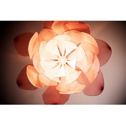 ByRydens - Luster na sajli LOU LOU 1xE27/5W/230V ružičasta pr. 80 cm