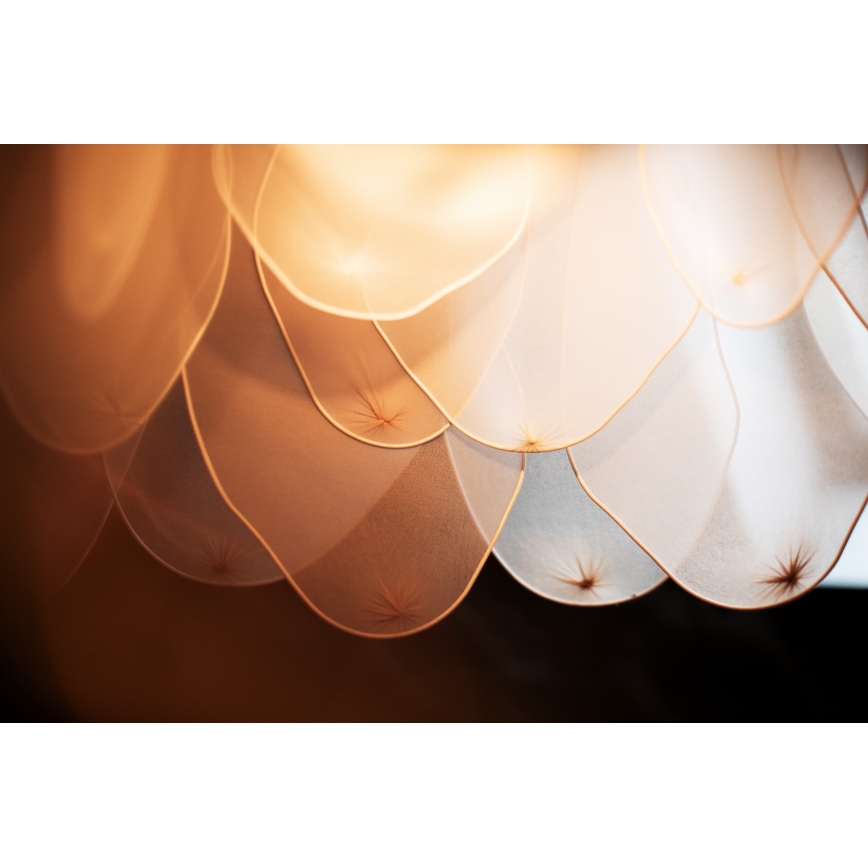 ByRydens - Luster na sajli LOU LOU 1xE27/5W/230V bež pr. 80 cm