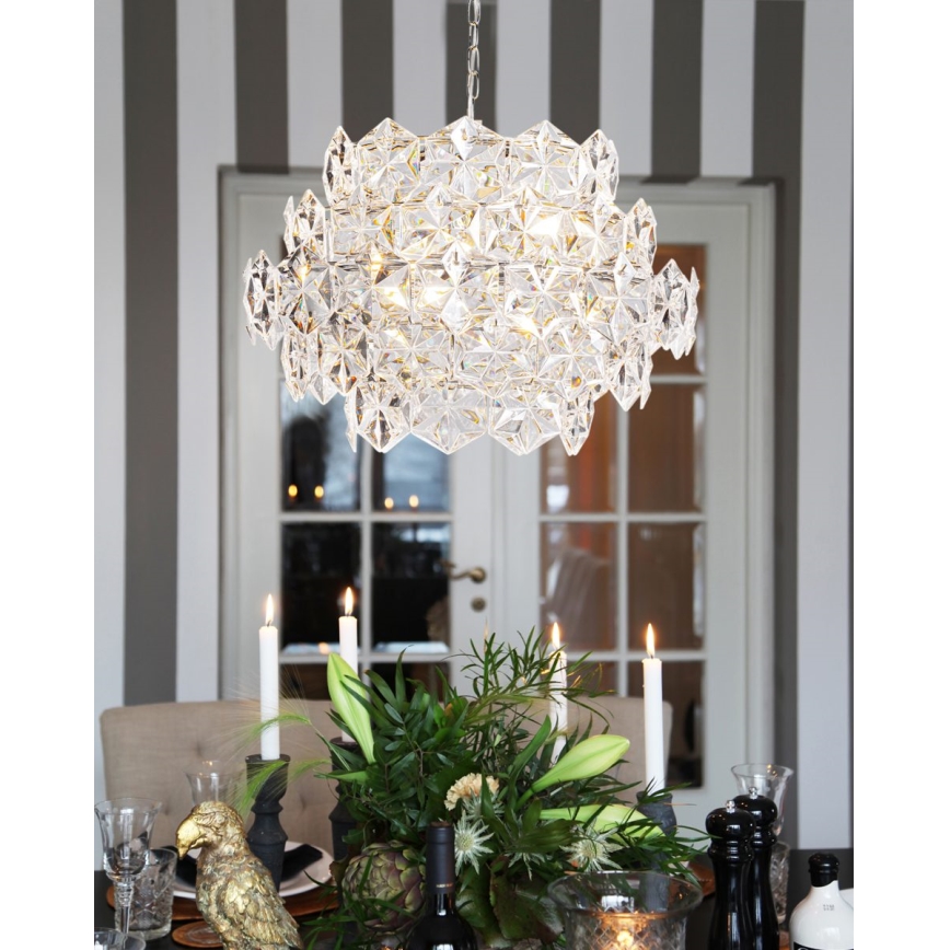 ByRydens - Luster na lancu MONARQUE MINI 3xE14/8W/230V prozirni