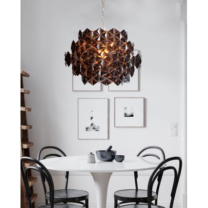 ByRydens - Luster na lancu MONARQUE MINI 3xE14/8W/230V crna