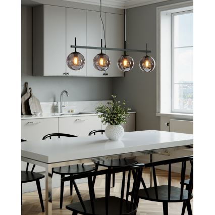 ByRydens - Luster na sajli BOYLE 4xE27/8W/230V