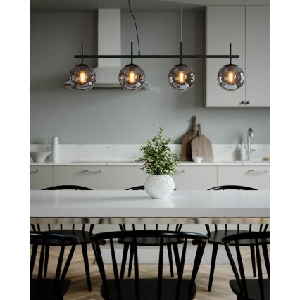 ByRydens - Luster na sajli BOYLE 4xE27/8W/230V