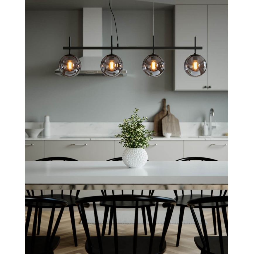 ByRydens - Luster na sajli BOYLE 4xE27/8W/230V