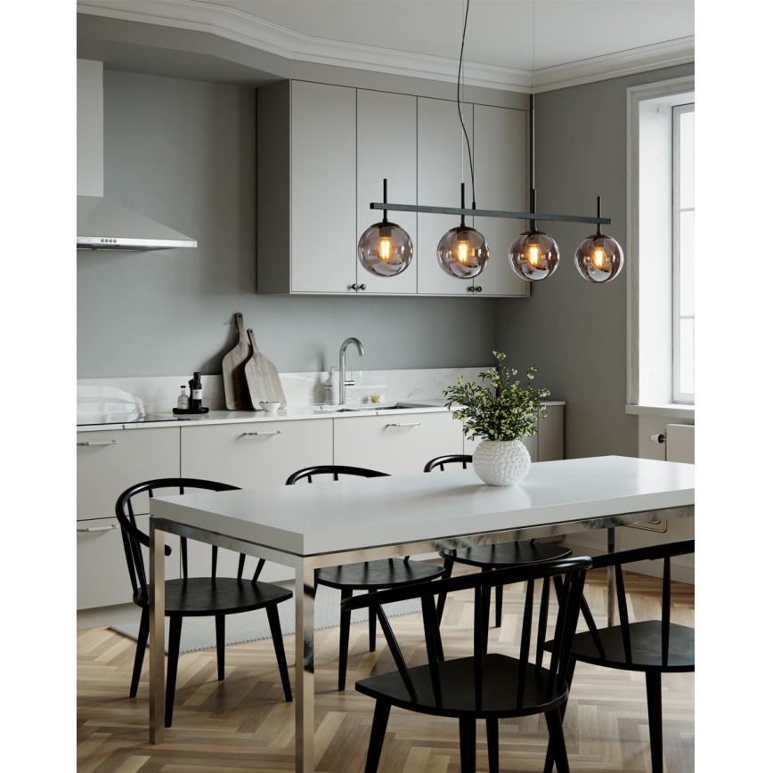 ByRydens - Luster na sajli BOYLE 4xE27/8W/230V